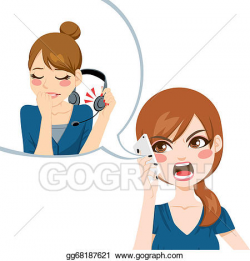 Vector Stock - Yelling to customer service. Clipart ...