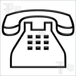 Telephone Clipart Black And White | Free download best ...