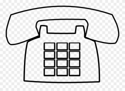 Telephone Clipart Black And White Clip Art - Telephone Clip ...