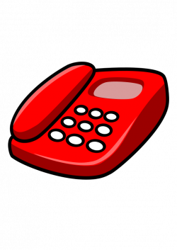 Telephone | Free Stock Photo | Illustration of a red telephone | # 14349