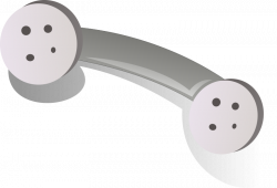 Clipart - phone handset grey