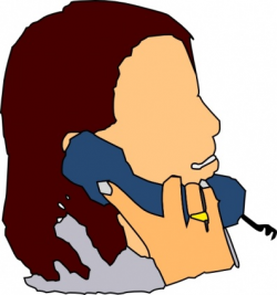 Person on telephone clipart 4 - WikiClipArt