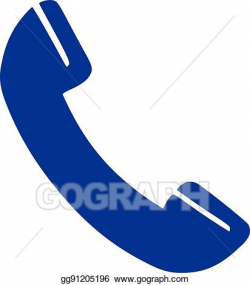 Vector Art - Telephone receiver icon. Clipart Drawing ...