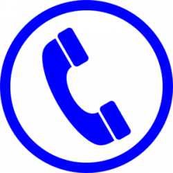 Blue Telephone Symbol Clip Art at Clker.com - vector clip ...