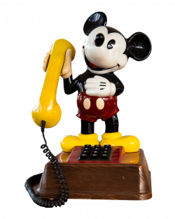 Vintage Mickey Mouse Telephone transparent PNG - StickPNG
