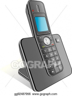 Vector Clipart - Telephone. Vector Illustration gg92487956 ...