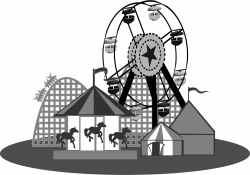 28+ Collection of Carnival Rides Clipart Black And White | High ...