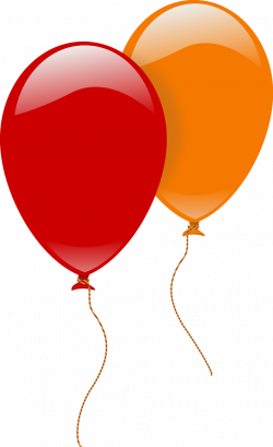 Balloons | Free Stock Photo | Illustration of a red and an orange ...