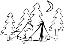 Sleeping in a Tent coloring page | Free Printable Coloring Pages