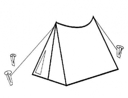 Coloring Page Outline Tent ~ OLASTORYY