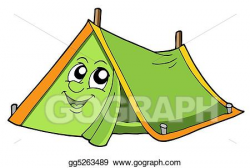 Stock Illustration - Cute tent. Clipart gg5263489 - GoGraph