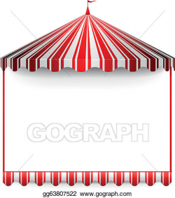 Vector Art - Carnivals tent frame. Clipart Drawing ...
