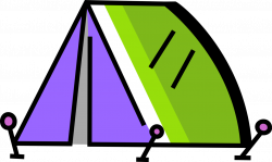 Pup-Tent Camping Tent - Vector Image