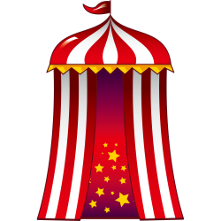 Circus Cartoon Tent Clown - Circus tents 1000*1000 transprent Png ...