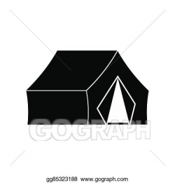 Clipart - Hunting tent icon. Stock Illustration gg85323188 ...