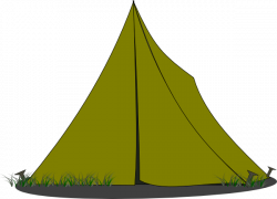 Small Green Camping Tent Clipart transparent PNG - StickPNG
