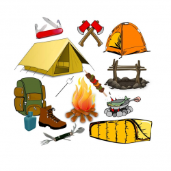 Camping Clip Art - Camp Clip Art, Summer Camp Clip Art, Tent Clip Art, Fire  Clip Art, Ace Clip Art, Hiking Clip Art, Sleeping Bag Clipart