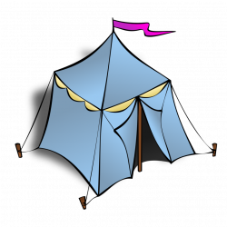Public Domain Clip Art Image | RPG map symbols: Tent | ID ...