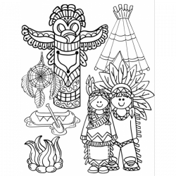 28+ Collection of Thanksgiving Indian Clipart Black And White | High ...