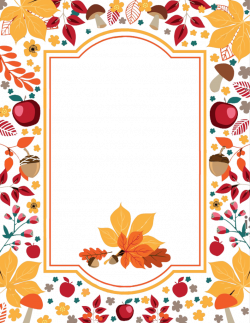 Free Thanksgiving Flowers Border PNG - peoplepng.com