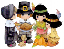 Precious Moments Kids Thanksgiving Cartoon Clipart Images ...