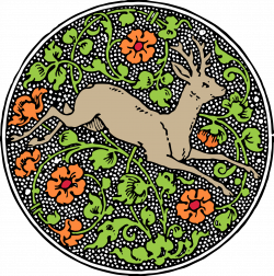 Vintage Deer Emblem Free Clipart Image | Oh So Nifty Vintage Graphics