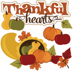 Thankful Hearts SVG thanksgiving svg file cornucopia svg file svg ...