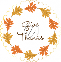 Give Thanks | Thanksgiving Clipart | Royalty free clipart ...