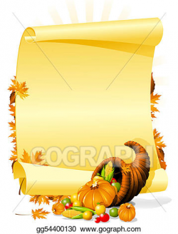 Clipart - Blank thanksgiving banquet invitation. Stock ...