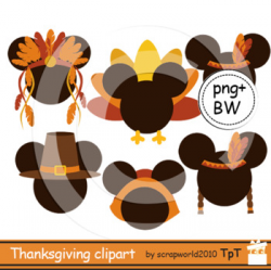 Thanksgiving clipart mouse head clipart +black white outline