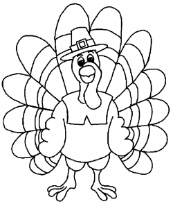 Free Thanksgiving Turkey Outline, Download Free Clip Art ...