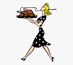 Dinner Housewife Retro Thanksgiving Turkey Vintage - Retro ...