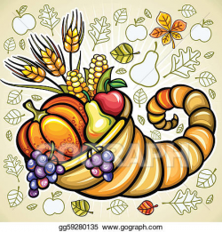 Vector Stock - Thanksgiving theme. Clipart Illustration ...