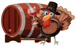109361272-thanksgiving-turkey-with-wine-glass-illustration ...