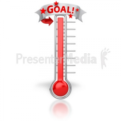 Thermometer Reached Our Goal - Signs and Symbols - Great ...