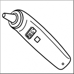 Clip Art: Medicine & Medical Technology: Thermometer ...