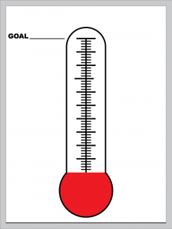 Free Blank Fundraising Thermometer Template, Download Free ...