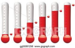 Vector Clipart - Thermometer set. Vector Illustration ...