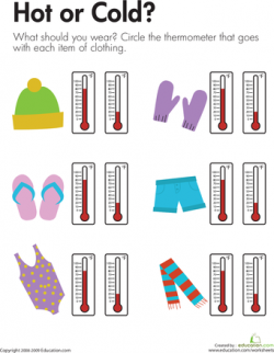 Temperature: Hot or Cold? | Teaching Ideas | Science ...
