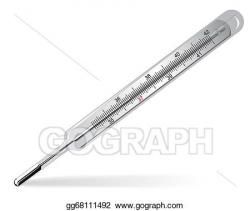 EPS Illustration - Mercury thermometer. Vector Clipart ...