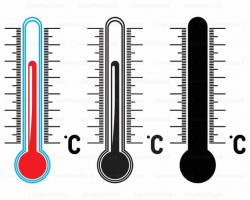 Thermometer svg/thermometer clipart/thermometer svg/thermometer  silhouette/cricut cut files/clip art/digital download designs/svg