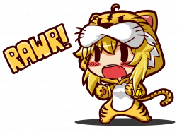 Yang dressed up as a Tiger | RWBY | Know Your Meme