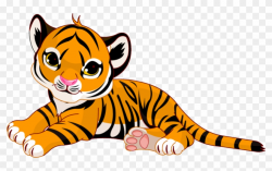 Cute Little Tiger Png Cartoon - Baby Tiger Clip Art ...