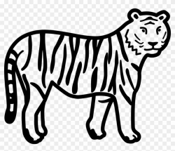 File - Tiger Clipart - Svg - Tiger Clipart Black And White ...