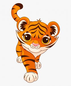 Manager Clipart Zoo - Transparent Background Baby Tiger ...