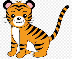 Animal Cartoon clipart - Tiger, Wildlife, Graphics ...