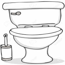Download toilet cartoon black and white clipart Toilet ...
