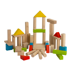 Wooden Block Set 50pc | Nature Baby