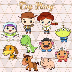 Toy Story Clipart - Kawaii Design Download - Cute Toy Story Clipart - Hand  drawn - Stickers Clipart - Clip art Instant Download PNG file