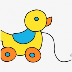 Duck Clipart Toy - Transparent Background Baby Toy Clipart ...